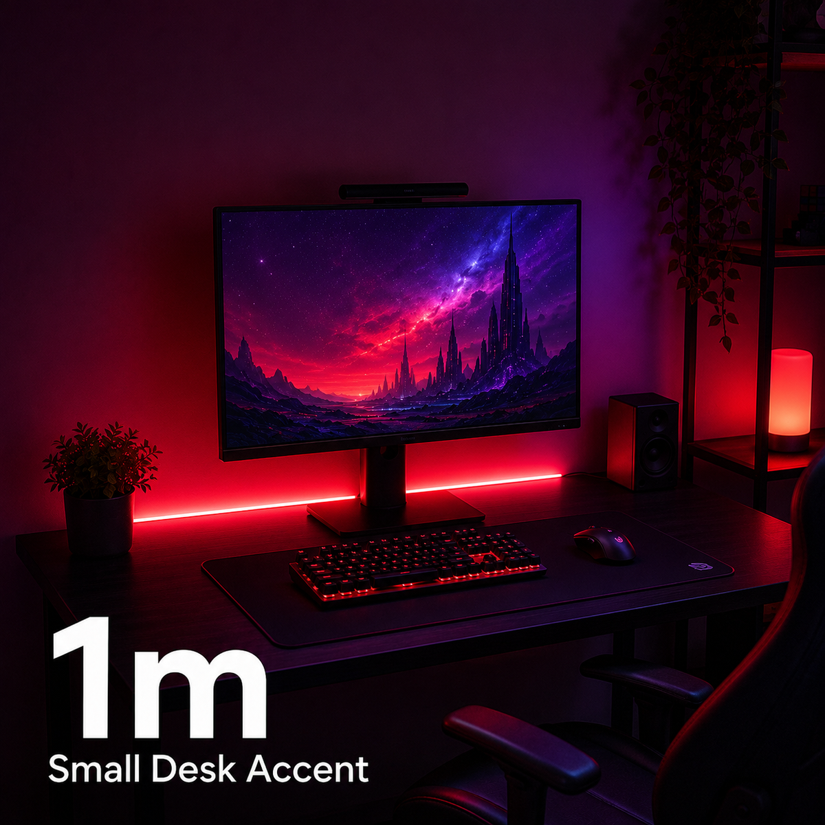 RGB Gaming Setup LED Strip Lights – App & Remote Control